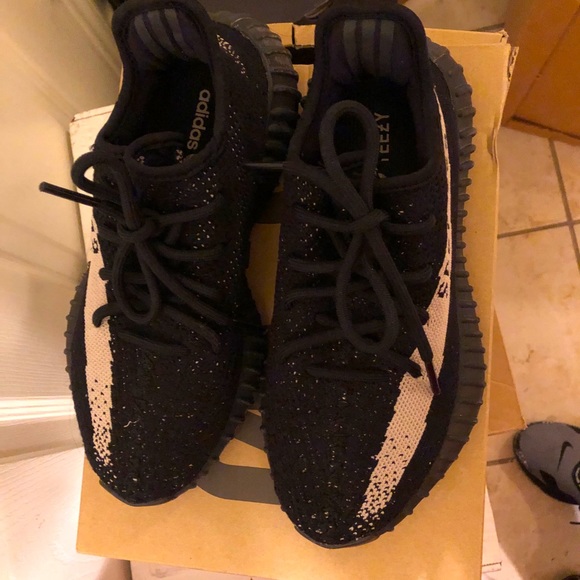 Yeezy 350 black and white. Good condition. - Picture 1 of 5